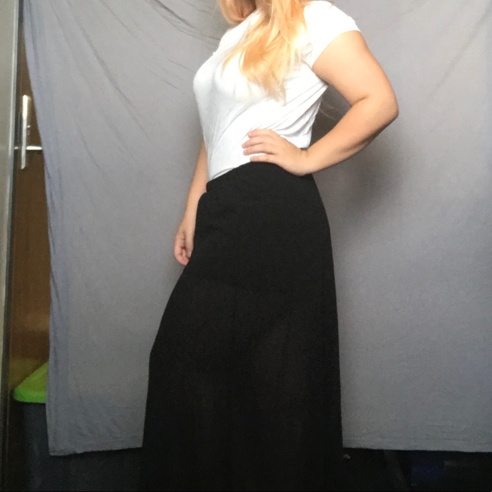 Black maxi skirt